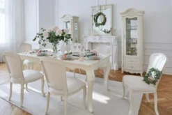 Tavolo classico avorio in legno allungabile 180x100 BELLA 932