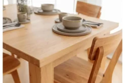 Tavolo da pranzo allungabile in rovere massello da 140 a 230 cm LANCIANO