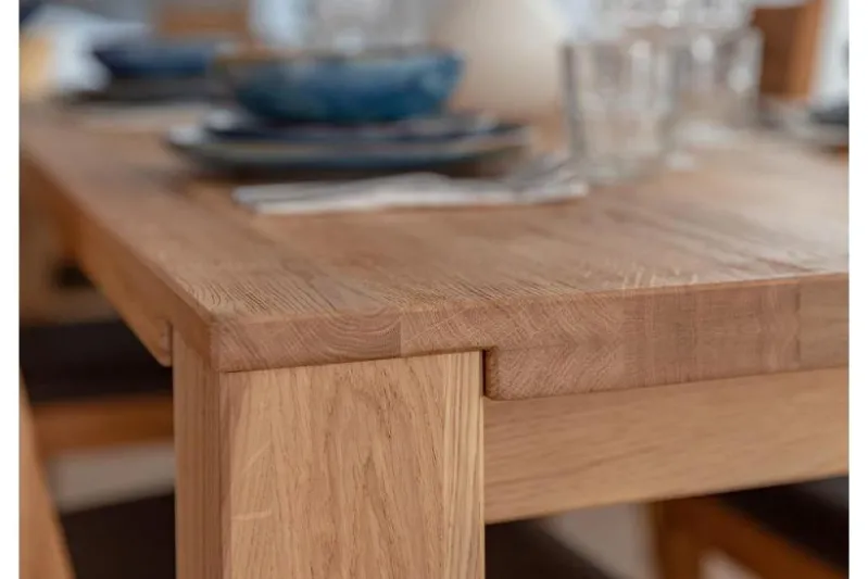 Tavolo da pranzo legno massello di rovere 90x160 GAIA