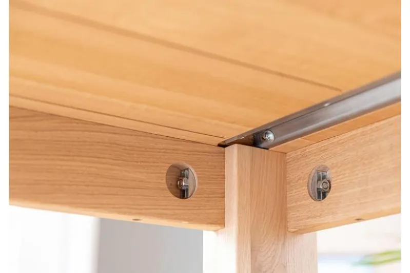 Tavolo da pranzo 8 posti legno massello naturale 100x200