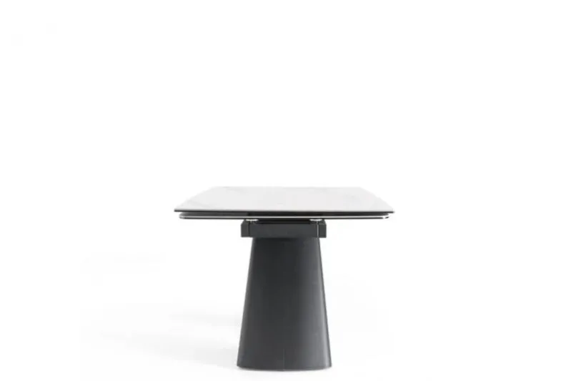 Tavolo moderno allungabile 160/240 cm stile marmo bianco OBSIDIAN