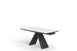 Tavolo moderno allungabile 160/240 cm stile marmo bianco OBSIDIAN