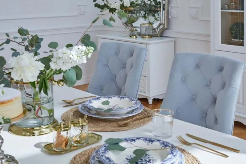 Tavolo provenzale allungabile in legno bianco Princess 828