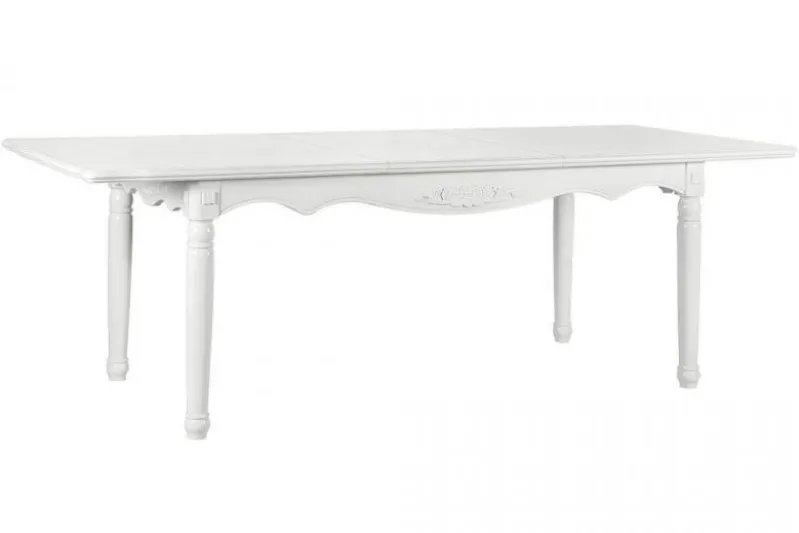 Tavolo provenzale allungabile in legno bianco Princess 828