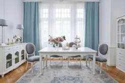 Tavolo provenzale allungabile in legno bianco Princess 828