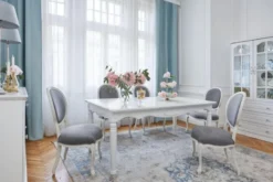 Tavolo provenzale allungabile in legno bianco Princess 828