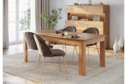 Tavolo rettangolare 10 posti rovere massello grezzo 100x220