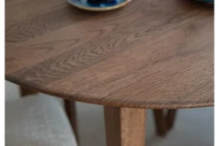 Tavolo rotondo allungabile da 110 cm a 160 cm rovere tabacco Orbetello