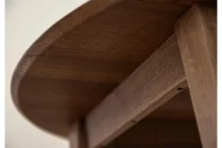 Tavolo rotondo allungabile in rovere massello tabacco da 90 a 140 cm Orbetello