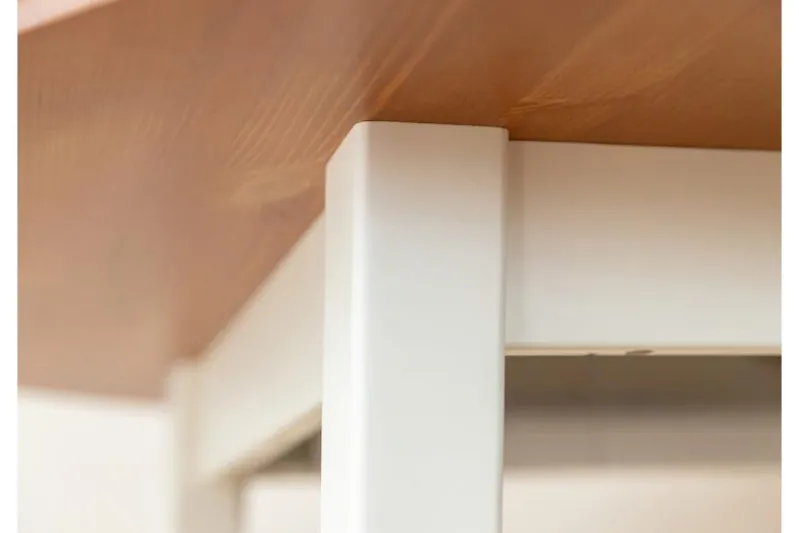Tavolo rotondo allungabile pino massello bianco rovere 8/10 posti