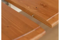 Tavolo rotondo allungabile pino massello bianco rovere 8/10 posti