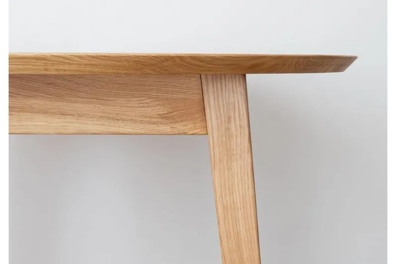 Tavolo rotondo in legno di rovere massello naturale 90 cm ORBETELLO