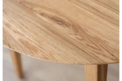 Tavolo rovere massello naturale rotondo da 110 cm Orbetello