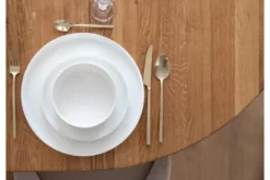 Tavolo rovere massello rotondo allungabile da 110 cm a 160 cm Orbetello
