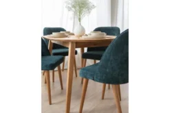 Tavolo rovere massello rotondo allungabile da 110 cm a 160 cm Orbetello