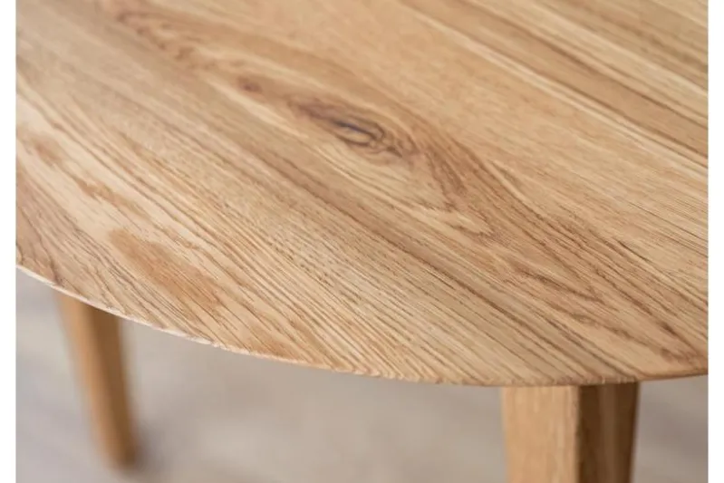 Tavolo rovere massello rotondo allungabile da 110 cm a 160 cm Orbetello
