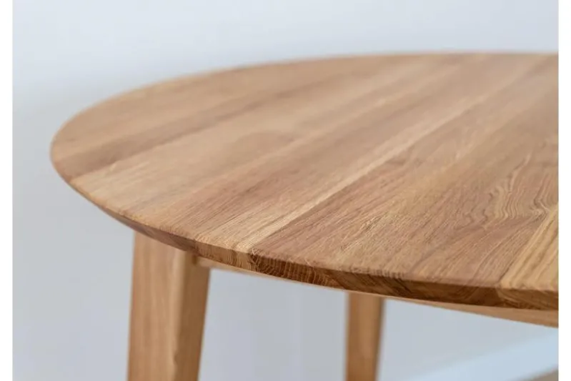 Tavolo rovere massello rotondo allungabile da 110 cm a 160 cm Orbetello