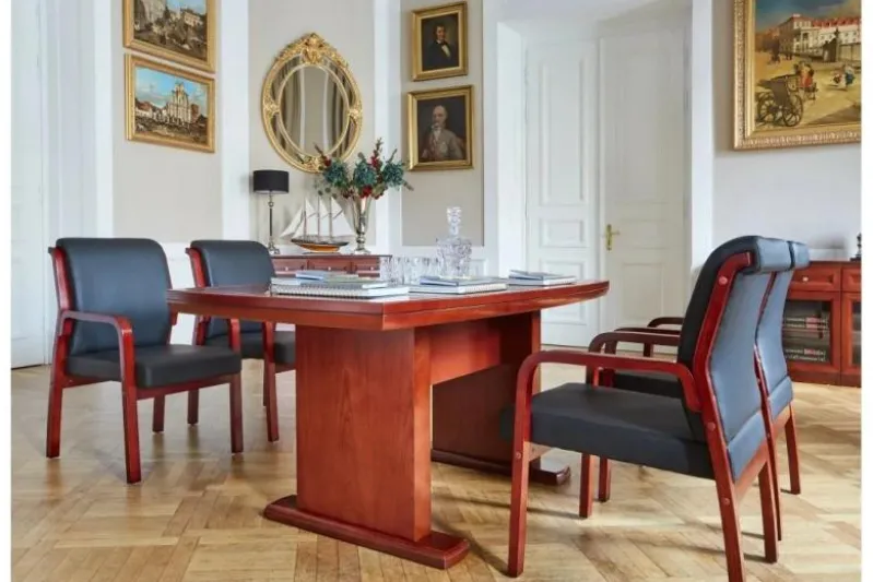 Tavolo sala riunione classico per ufficio PRESTIGE S610 1,6 Metri