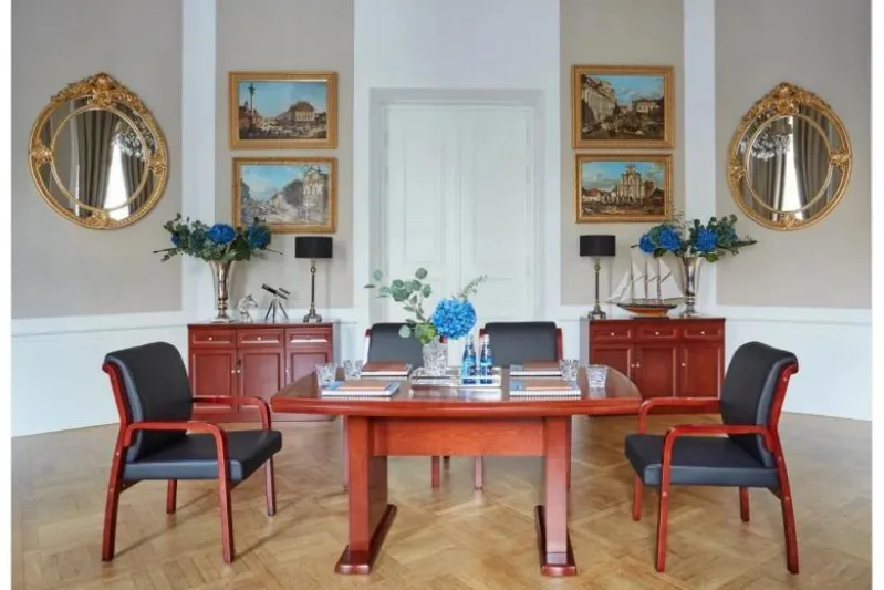 Tavolo sala riunione classico per ufficio PRESTIGE S610 1,6 Metri