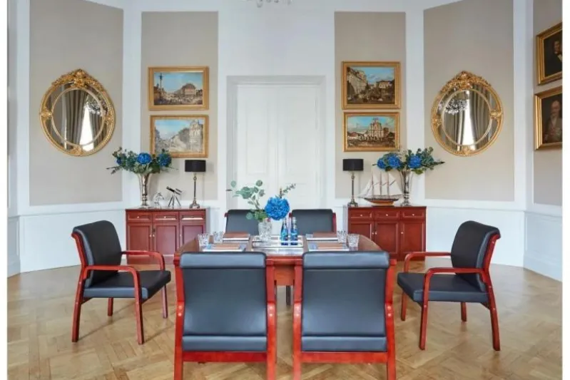 Tavolo sala riunione classico per ufficio PRESTIGE S610 1,6 Metri