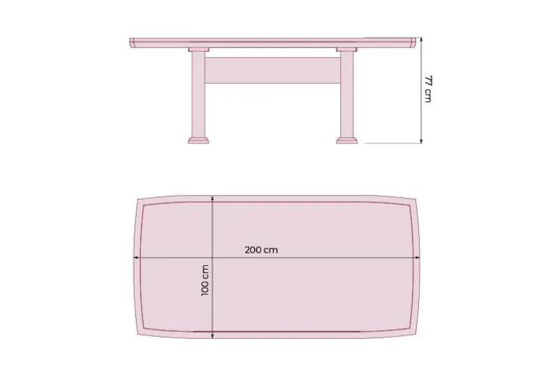 Tavolo sala riunioni per ufficio PRESTIGE S610 2 M