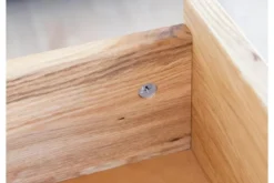 Vetrina 2 ante in legno naturale rovere massello vetro grafite