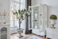 Vetrina bianca 2 ante stile provenzale Princess 861