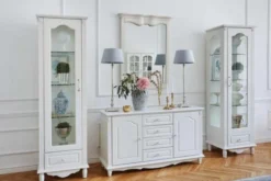 Vetrina bianca in stile provenzale sinistra Princess 861