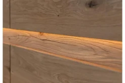 Vetrina moderna 2 ante apertura sinistra in legno massello oliato