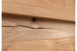 Vetrina moderna 2 ante apertura sinistra in legno massello oliato