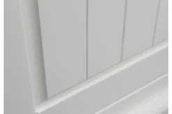 Vetrina shabby chic 2 ante pino massello bianco cornice noce