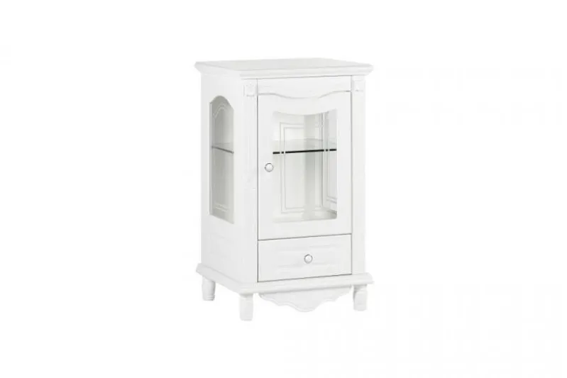Vetrina stile provenzale bianca a 1 anta Princess 860